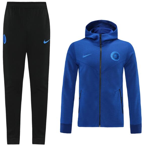 Chelsea Blue Training Kits Hoodie Jacket with Pants 2020/21